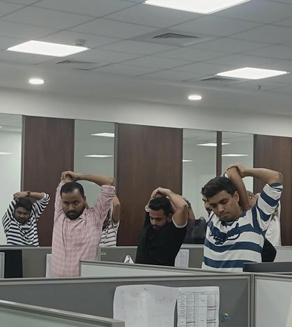 Pharma Access image promoting employee well-being, emphasizing a healthy work environment and focus on employee care.