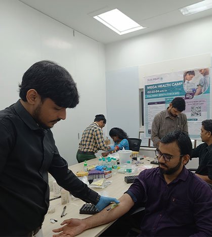 Pharma Access image promoting employee well-being, emphasizing a healthy work environment and focus on employee care.